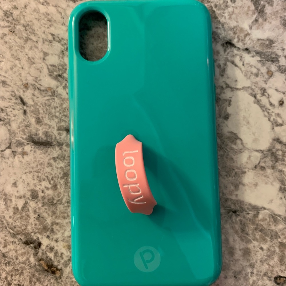 Turquoise Loopy Case for iPhone X or Xs